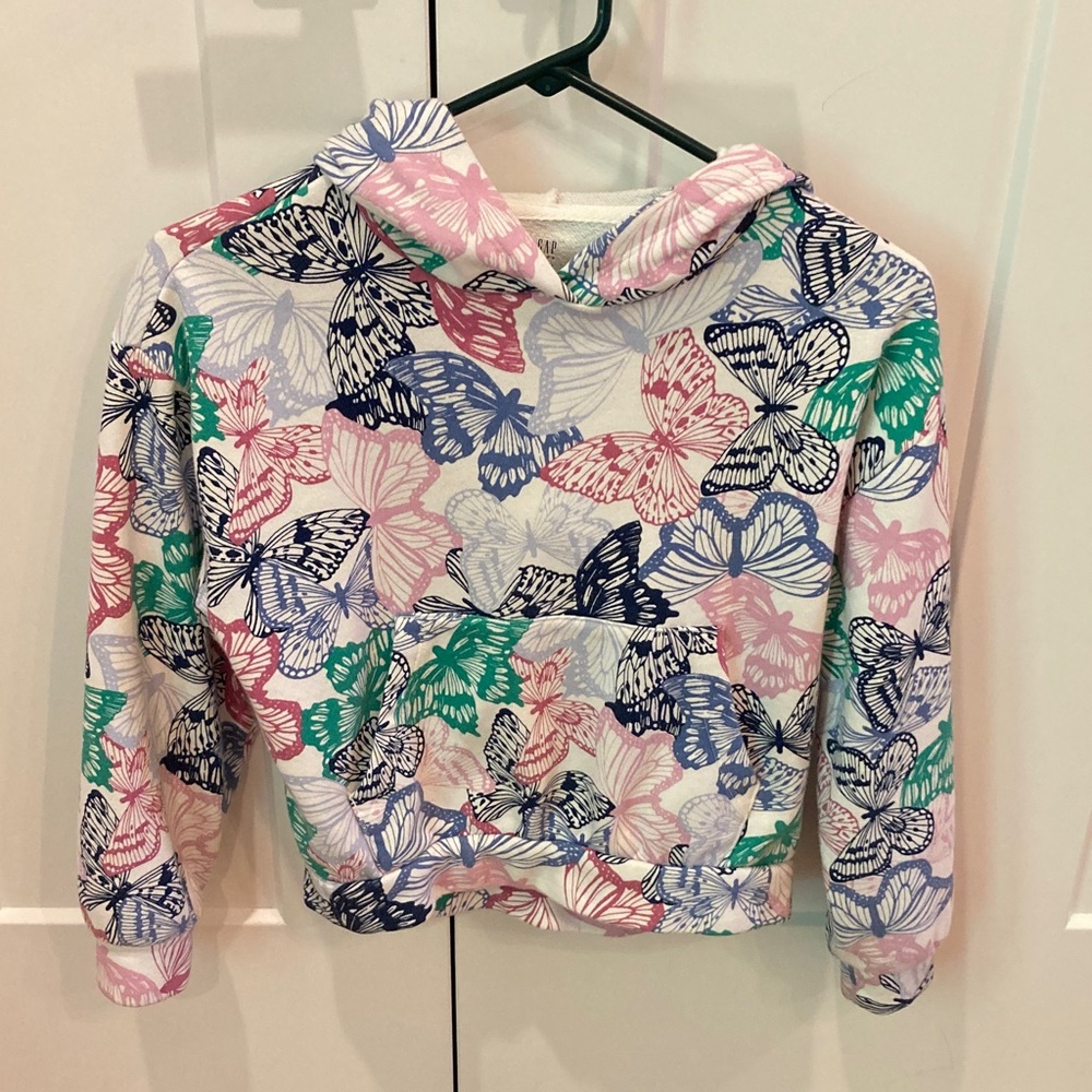 Gap Girls Butterfly Sweatshirt Hoodie